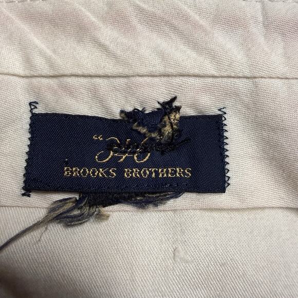 Brooks Brothers 346 Wool Dress Pants Mens 42 x 32 Black Pleated Cuffed - Picture 2 of 9